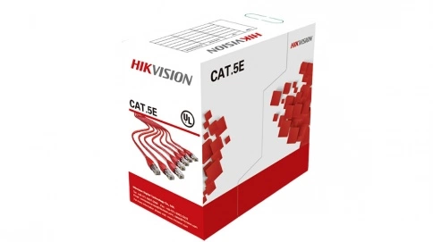 ქსელის კაბელი - Cat5e UTP 100% სპილენძი შიდა გამოყენების 305 მეტრი, Hikvision